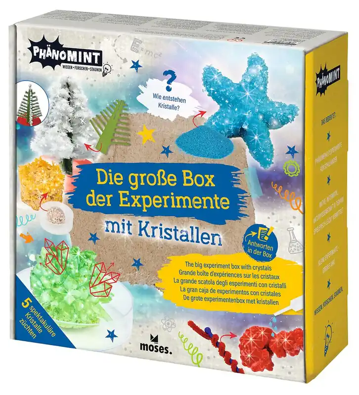 Finale Uitverkoop De grote doos met experimenten met kristallen
