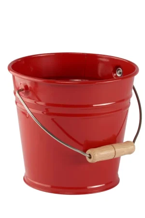 Lage Prijs Metalen emmer rood, geel, blauw, groen