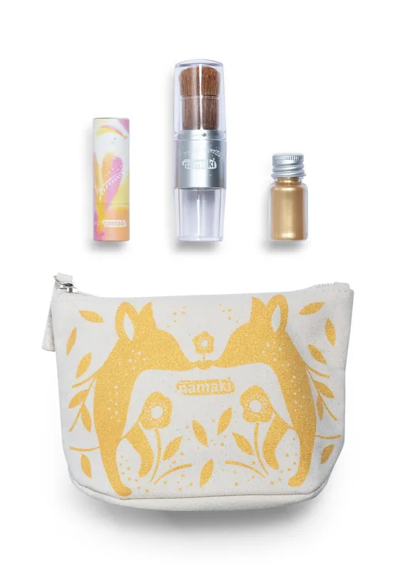 Gouden glittertas Merkproduct
