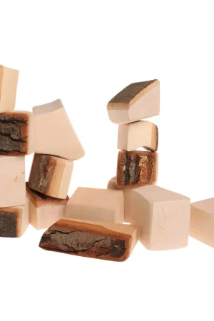 Voordeelprijs Grimms Bos Ornament Blokken met Schors