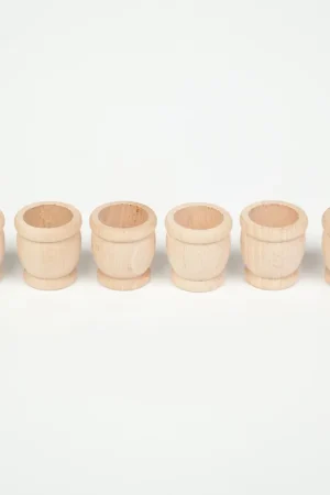Grapat houten speelgoed 6 kopjes, naturel Betrouwbaar
