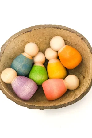 Grapat houten speelgoed 6 baby's Merkproduct