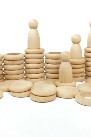 Nieuw Grapat houten speelgoedset, naturel
