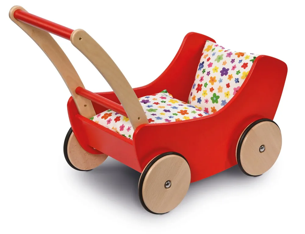 Poppenwagen, rood Koopje