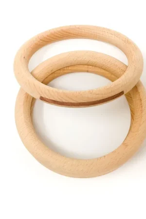 Grapat houten speelgoed 3 ringen, groot Betrouwbaar