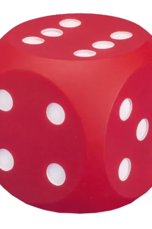 Dobbelsteen met stippen 10cm - Rood Hete Deal
