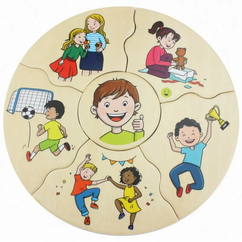 Speciale Aanbieding Houten puzzels | Emoties | 5 stuks