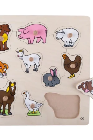 Inlegpuzzel | Educo | 10 stukjes | Boerderij Flitsaanbieding