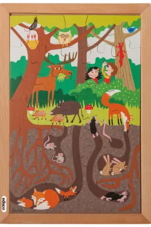 Hete Deal Boven- en onderpuzzel | In het bos