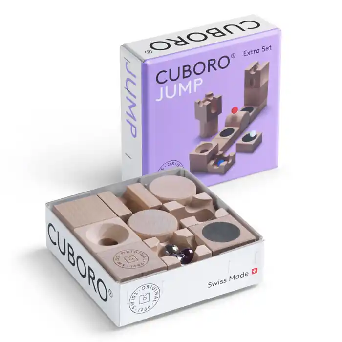 Knikkerbaan Cuboro Jump | 12-delig Voordeelprijs