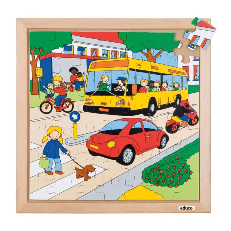 Verkeerspuzzels - De weg (49 stukjes) Korting
