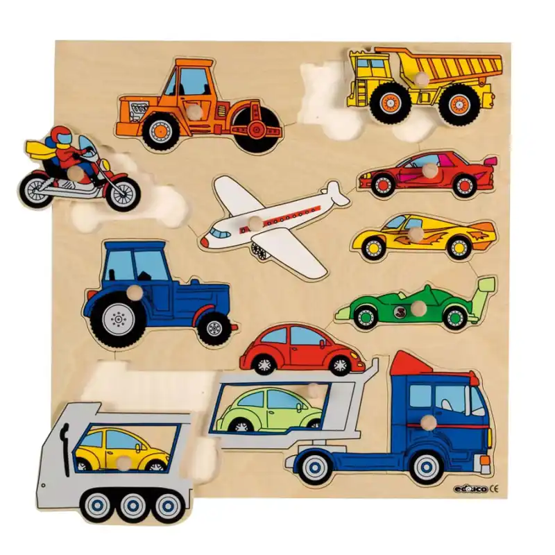 Rechtstreeks Van De Fabrikant Inlegpuzzel | Educo | 11 stukjes | Voertuigen