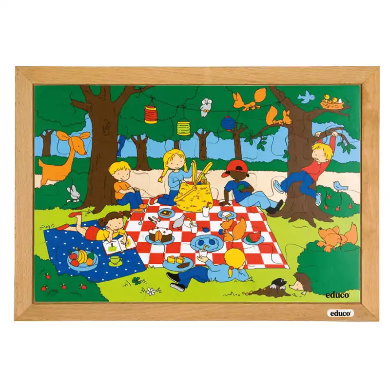Superprijs Puzzelserie Kinderen - Picknick (24 stukjes)