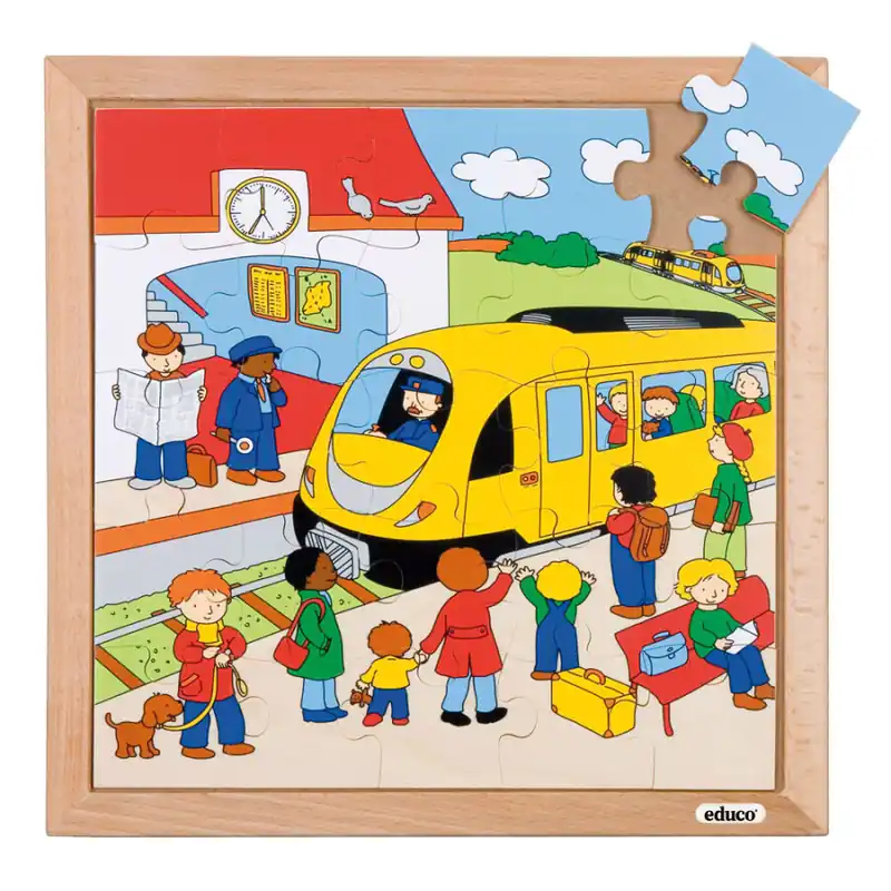 Fabrieksprijs Verkeerspuzzels - Station (25 stukjes)