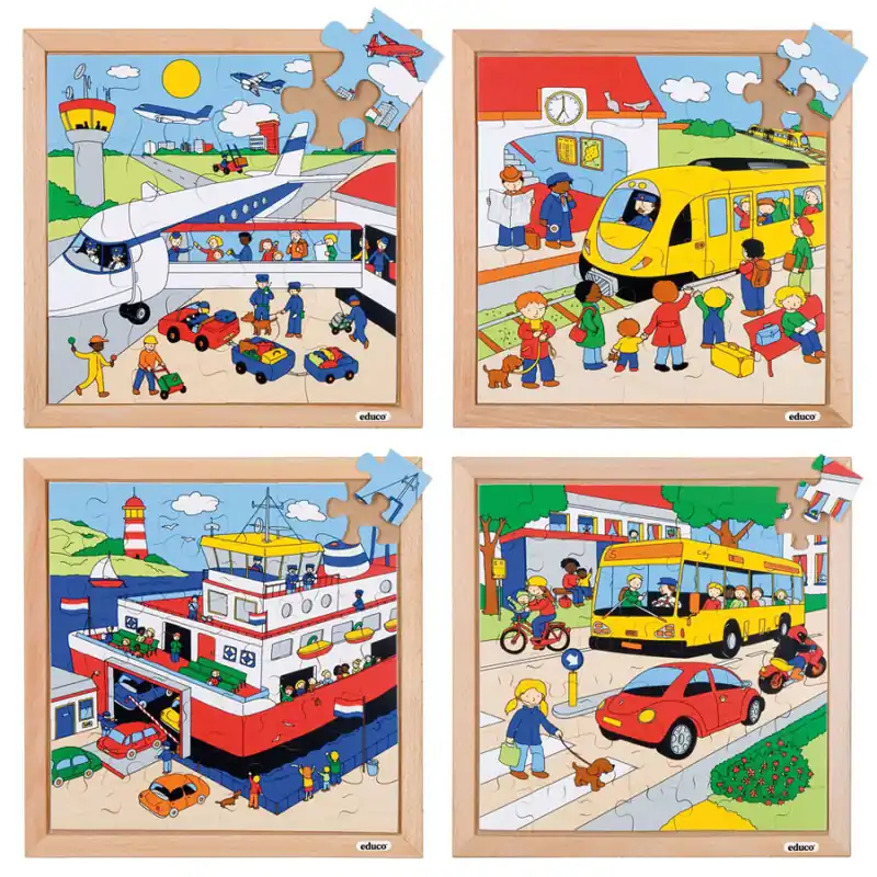 Verkeerspuzzels - Set à 4 Uitverkoop
