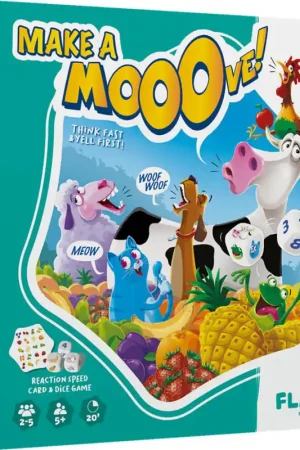 Make a Mooove! Kaart- en dobbelspel Gecertificeerd