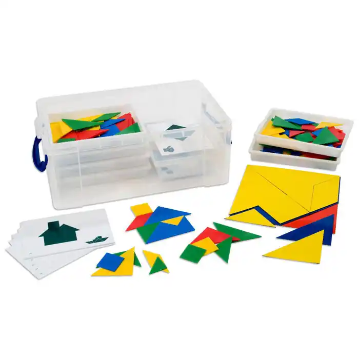 Tangram klassenset in opbergbox Goedkoop