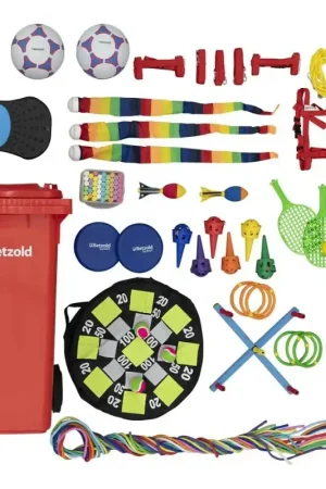 Hete Deal Complete pauze speelset in verrijdbare ton, set 1 | 43-delig