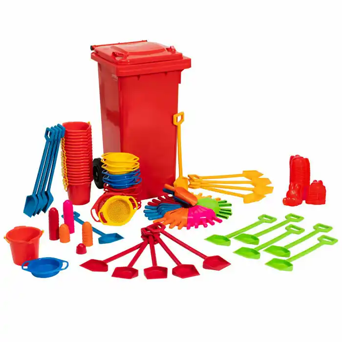 Koop Vandaag Zand- Speelset | 151-delig set inclusief weersbestendige kunststof bak
